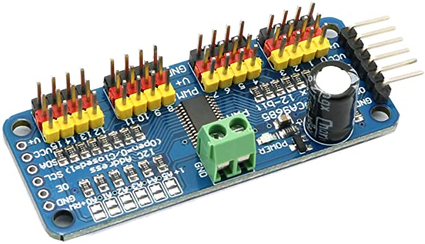 2X PCA9685 16 Channel 12-bit PWM Servo motor Driver I2C Module For Servo Arduino 